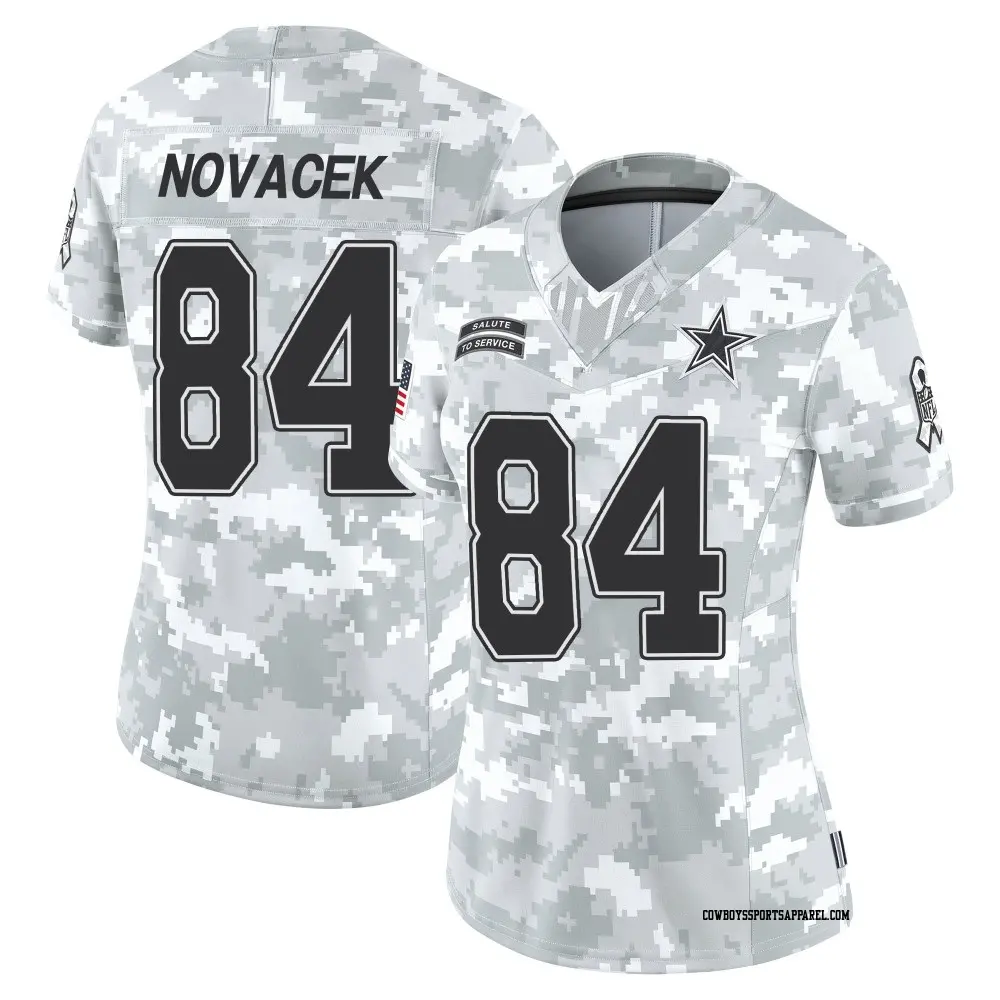 Limited Arctic Camo Women's Jay Novacek Dallas Cowboys 2024 Salute to Service Jersey