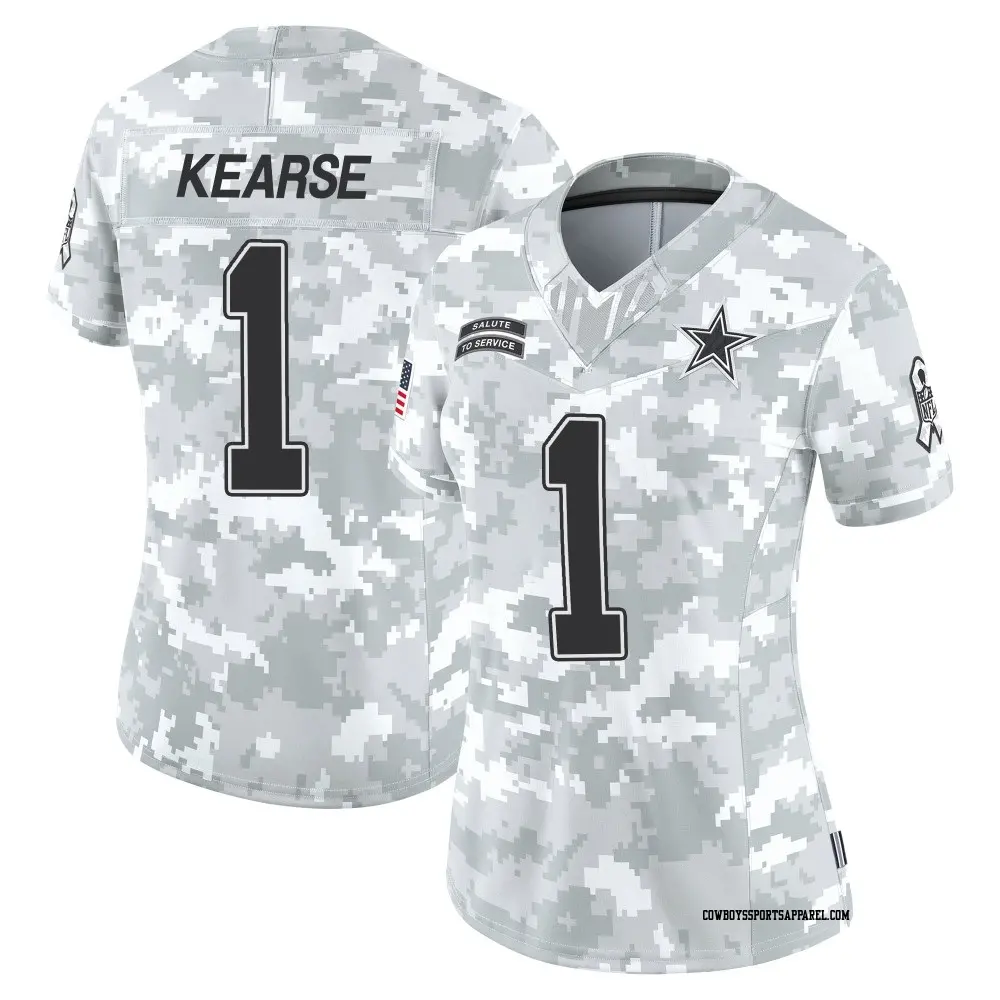 Limited Arctic Camo Women's Jayron Kearse Dallas Cowboys 2024 Salute to Service Jersey