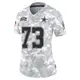 Limited Arctic Camo Women's Joe Looney Dallas Cowboys 2024 Salute to Service Jersey