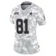 Limited Arctic Camo Women's Jonathan Mingo Dallas Cowboys 2024 Salute to Service Jersey