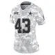 Limited Arctic Camo Women's Kemon Hall Dallas Cowboys 2024 Salute to Service Jersey