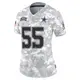 Limited Arctic Camo Women's Leighton Vander Esch Dallas Cowboys 2024 Salute to Service Jersey