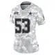 Limited Arctic Camo Women's Luiji Vilain Dallas Cowboys 2024 Salute to Service Jersey