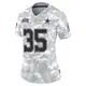 Limited Arctic Camo Women's Marist Liufau Dallas Cowboys 2024 Salute to Service Jersey