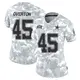 Limited Arctic Camo Women's Matt Overton Dallas Cowboys 2024 Salute to Service Jersey