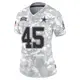 Limited Arctic Camo Women's Matt Overton Dallas Cowboys 2024 Salute to Service Jersey