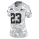 Limited Arctic Camo Women's Rico Dowdle Dallas Cowboys 2024 Salute to Service Jersey