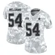 Limited Arctic Camo Women's Sam Williams Dallas Cowboys 2024 Salute to Service Jersey