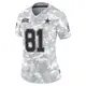 Limited Arctic Camo Women's Terrell Owens Dallas Cowboys 2024 Salute to Service Jersey