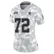 Limited Arctic Camo Women's Travis Frederick Dallas Cowboys 2024 Salute to Service Jersey