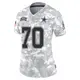 Limited Arctic Camo Women's Zack Martin Dallas Cowboys 2024 Salute to Service Jersey