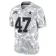 Limited Arctic Camo Youth Darius Harris Dallas Cowboys 2024 Salute to Service Jersey