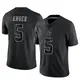 Limited Black Men's Bryan Anger Dallas Cowboys Reflective Jersey