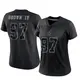 Limited Black Women's Earnest Brown IV Dallas Cowboys Reflective Jersey