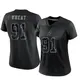 Limited Black Women's Tyrus Wheat Dallas Cowboys Reflective Jersey