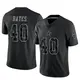 Limited Black Youth Bill Bates Dallas Cowboys Reflective Jersey