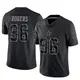 Limited Black Youth Justin Rogers Dallas Cowboys Reflective Jersey