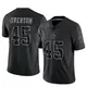 Limited Black Youth Matt Overton Dallas Cowboys Reflective Jersey