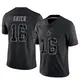 Limited Black Youth Will Grier Dallas Cowboys Reflective Jersey