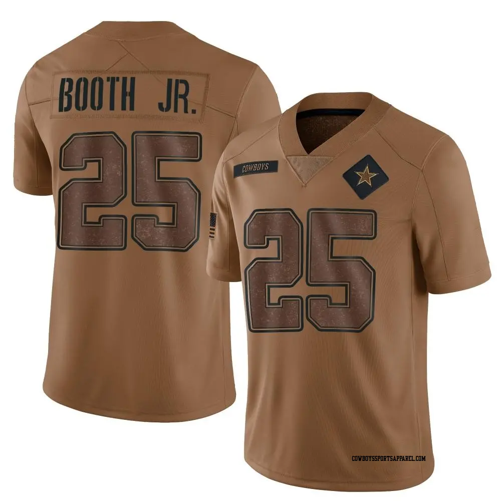 Limited Brown Youth Andrew Booth Jr. Dallas Cowboys 2023 Salute To Service Jersey