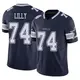 Limited Navy Men's Bob Lilly Dallas Cowboys Vapor F.U.S.E. Jersey