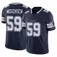 Limited Navy Men's Brock Mogensen Dallas Cowboys Vapor F.U.S.E. Jersey