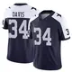 Limited Navy Men's Malik Davis Dallas Cowboys Alternate Vapor F.U.S.E. Jersey