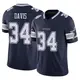 Limited Navy Men's Malik Davis Dallas Cowboys Vapor F.U.S.E. Jersey