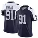 Limited Navy Men's Tyrus Wheat Dallas Cowboys Alternate Vapor F.U.S.E. Jersey