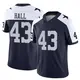 Limited Navy Youth Kemon Hall Dallas Cowboys Alternate Vapor F.U.S.E. Jersey