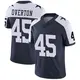 Limited Navy Youth Matt Overton Dallas Cowboys Alternate Vapor Untouchable Jersey