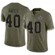 Limited Olive Men's Bill Bates Dallas Cowboys 2022 Salute To Service Jersey