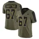 Limited Olive Men's Brock Hoffman Dallas Cowboys 2021 Salute To Service Jersey