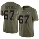 Limited Olive Men's Brock Hoffman Dallas Cowboys 2022 Salute To Service Jersey