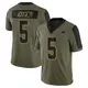 Limited Olive Men's Bryan Anger Dallas Cowboys 2021 Salute To Service Jersey