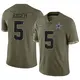 Limited Olive Men's Bryan Anger Dallas Cowboys 2022 Salute To Service Jersey