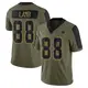 Limited Olive Men's CeeDee Lamb Dallas Cowboys 2021 Salute To Service Jersey