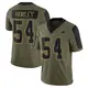 Limited Olive Men's Chuck Howley Dallas Cowboys 2021 Salute To Service Jersey