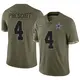 Limited Olive Men's Dak Prescott Dallas Cowboys 2022 Salute To Service Jersey