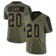 Limited Olive Men's Dalvin Cook Dallas Cowboys 2021 Salute To Service Jersey