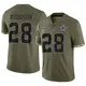 Limited Olive Men's Darren Woodson Dallas Cowboys 2022 Salute To Service Jersey