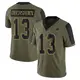 Limited Olive Men's DeMarvion Overshown Dallas Cowboys 2021 Salute To Service Jersey