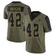 Limited Olive Men's Deuce Vaughn Dallas Cowboys 2021 Salute To Service Jersey