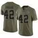 Limited Olive Men's Deuce Vaughn Dallas Cowboys 2022 Salute To Service Jersey