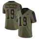 Limited Olive Men's Dontario Drummond Dallas Cowboys 2021 Salute To Service Jersey