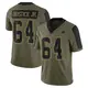 Limited Olive Men's Earl Bostick Jr. Dallas Cowboys 2021 Salute To Service Jersey