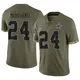 Limited Olive Men's Israel Mukuamu Dallas Cowboys 2022 Salute To Service Jersey