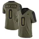 Limited Olive Men's Jack Anderson Dallas Cowboys 2021 Salute To Service Jersey