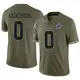 Limited Olive Men's Jack Anderson Dallas Cowboys 2022 Salute To Service Jersey