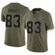 Limited Olive Men's Jalen Brooks Dallas Cowboys 2022 Salute To Service Jersey